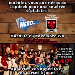 Auberge du Dragon Rouge - Mardi le 26 Novembre 17h